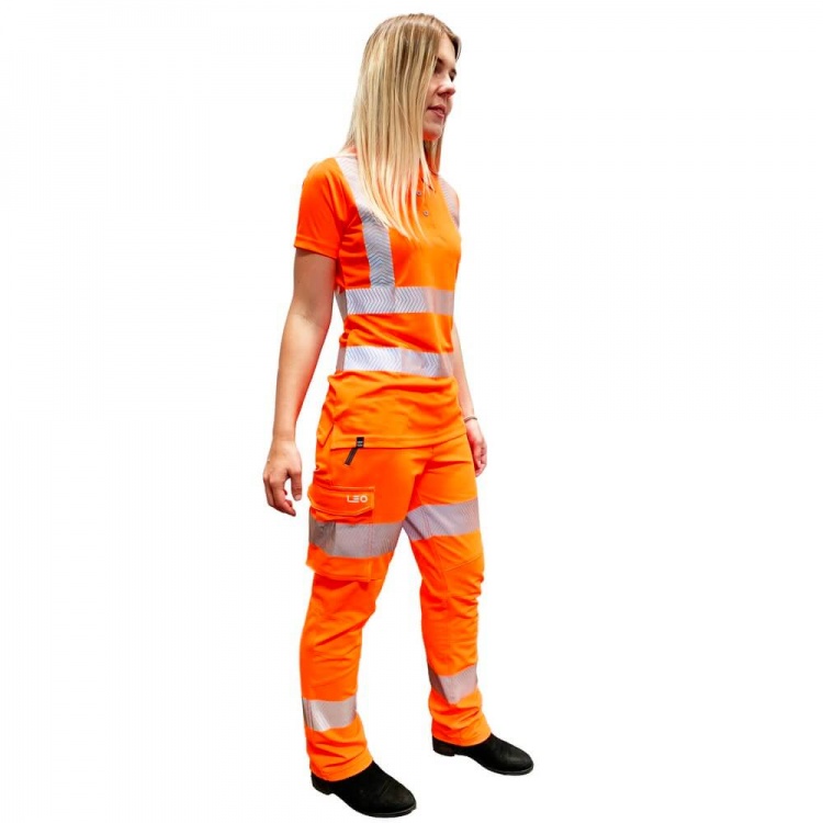 Leo Workwear WTL01O Starcross Women's Stretch Work EcoViz Hi Vis